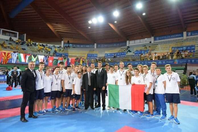azzurri con presidente mondiale