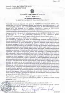 carabinieri denuncia vinella