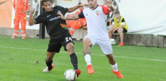La gioia di Vito Leonetti: primo gol con la maglia della Reggina