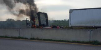 Camion in fiamme sulla SP 231: intervento dei Vigili del Fuoco