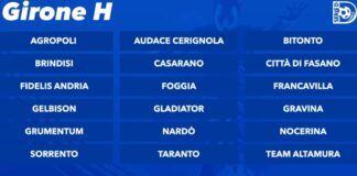Fidelis Andria, ecco il girone di serie D: super derby con Foggia, Brindisi e Taranto