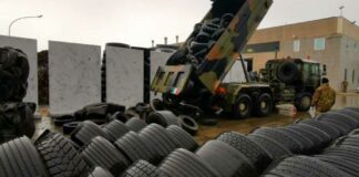 Pneumatici abbandonati: l’Esercito e l’Arif liberano il Parco dell’Alta Murgia da circa 40mila kg