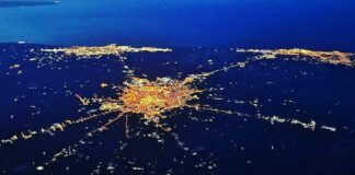 Una magica Andria vista dal cielo, lo scatto da un boeing fa il giro del web