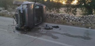 Auto si ribalta sull’Andria-Montegrosso, ferito un 24enne