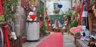 Da Natale a San Valentino, cambia il volto del vicolo Casalino