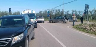 Incidente al solito e pericoloso incrocio sulla strada per Castel del Monte: tre persone coinvolte