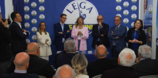 Europee 2024, la Lega presenta la candidatura dell’avv. Magliano assieme al sen. Marti