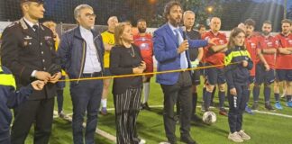 Il questore Fabbrocini inaugura il campo di calcio del Cuore Immacolato di Maria