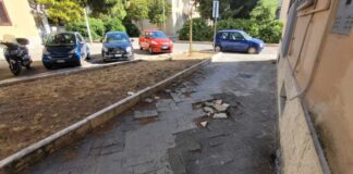 Incuria e degrado davanti il Comando di Polizia Municipale e alle spalle dell’Istituto “Sen. Onofrio Jannuzzi”