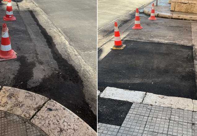 toppe - manomissioni strada