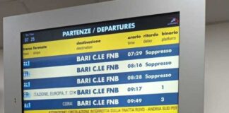 Circolazione ferroviaria interrotta sulla tratta Ruvo-Andria Sud