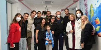 Fidelis, giocatori in corsia per i piccoli pazienti dell’ospedale “Bonomo”