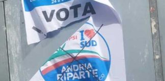 Manifesti elettorali strappati, la denuncia di “Andria Riparte”