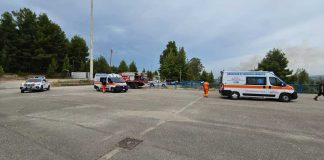 Vasto incendio nei pressi della Diga del Locone: impegnati VVFF, canadair e sanitari del 118