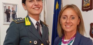 La sindaca Bruno saluta il Maggiore Apollo e accoglie il Capitano Romanazzi
